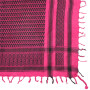 Kufiya - pink - black - Shemagh - Arafat scarf