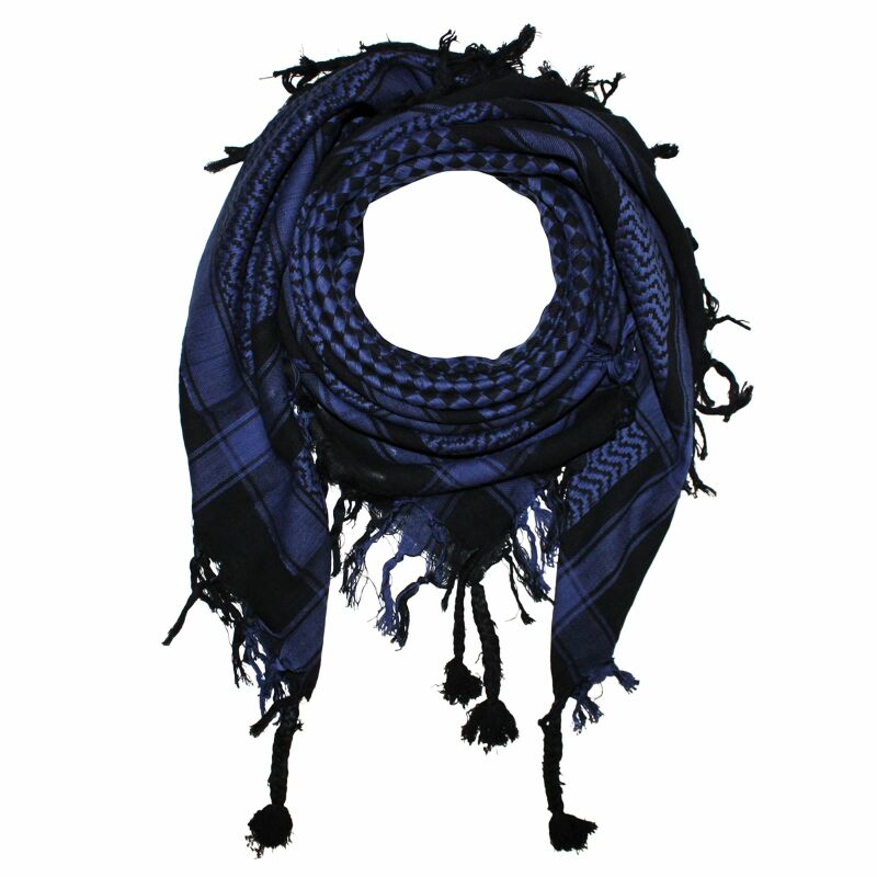 black blue scarf