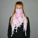 Kufiya - white - pink - Shemagh - Arafat scarf